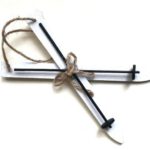 Mini ski decoratie hout - Afbeelding 6