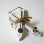 Mini ski decoratie hout - Afbeelding 2