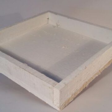 Dienblad / tray wit of bruin