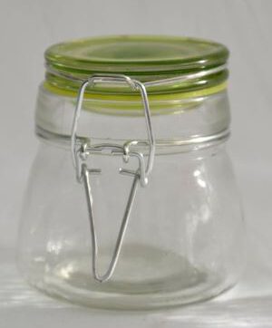 Voorraadpot glas groen