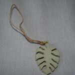 Hanger houten blad groen - Afbeelding 4