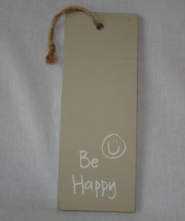 Hanger met tekst grey-wash