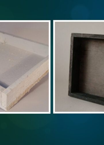 Dienblad mini wit of bruin