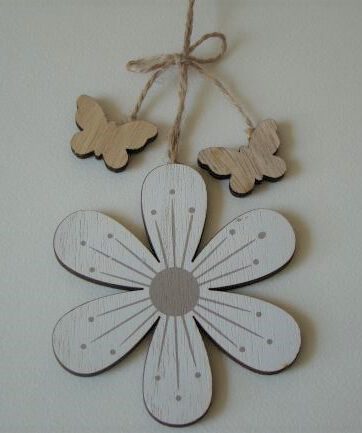 Hanger bloem met vlinders