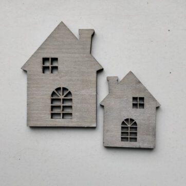Mini houten huisjes