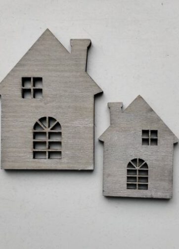 Mini houten huisjes