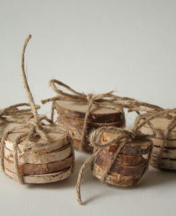 Houten schijfjes per 2 of 4 stuks