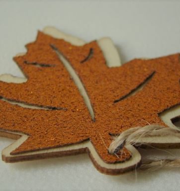 Hanger blad oranje/bruin