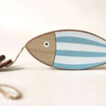 Hanger vis hout - Afbeelding 3