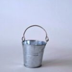 Emmer metaal met hengsel 6 cm - Afbeelding 2