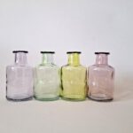 Fles gekleurd 12 cm