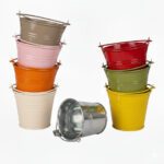 Emmer metaal met hengsel, verschillende maten en kleuren