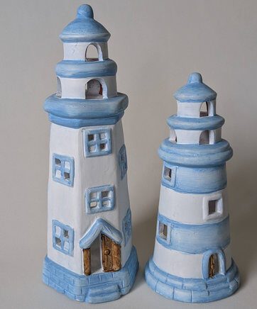 Vuurtoren waxinelichthouder